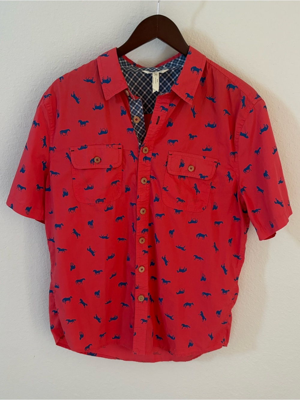 Matilda Jane x Joanna Gaines Men's "High Horse" Button Down Shirt, Medium